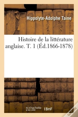 Capa do artigo Histoire Litt Anglaise T.1 Edition 1866 1878