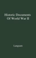 Historic Documents Of World War Ii