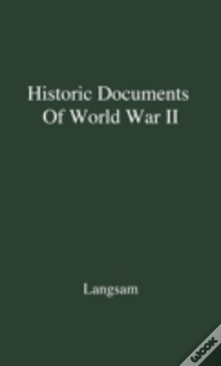 Capa do artigo Historic Documents Of World War Ii