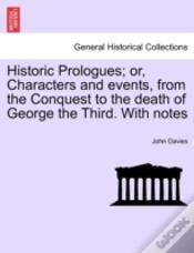 Capa do artigo Historic Prologues; Or, Characters And E