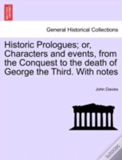 Capa do artigo Historic Prologues; Or, Characters And E