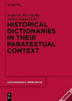 Capa do artigo Historical Dictionaries In Their Paratextual Context