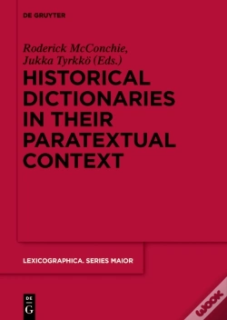 Capa do artigo Historical Dictionaries In Their Paratextual Context