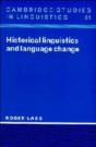 Historical Linguistics And Language Change - Preview