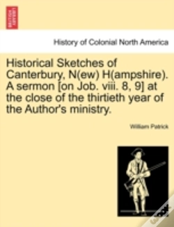 Capa do artigo Historical Sketches Of Canterbury, N Ew