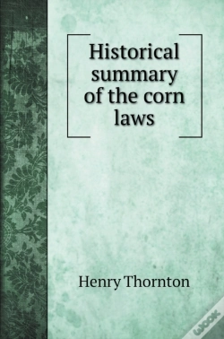 Capa do artigo Historical Summary Of The Corn Laws