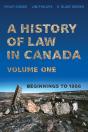 History Of Law In Canada, Volume One - Preview