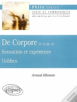Capa do artigo Hobbes, De Corpore (Iv, 25,  1-9), Sensation Et Expérience