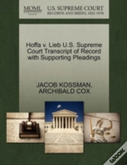 Capa do artigo Hoffa V. Lieb U.S. Supreme Court Transcript Of Record With Supporting Pleadings
