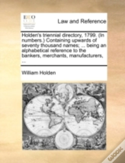 Capa do artigo Holden'S Triennial Directory, 1799. (In