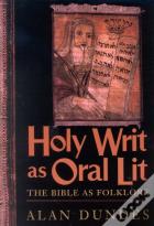 Holy Writ As Oral Lit