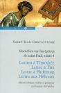 Homélies Sur Les Épitres De Saint Paul T4 : Lettres À Timothée ; Lettre À Tite ; Lettre À Philémon ; Lettre Aux Hébreux - Preview