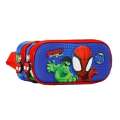 Capa do artigo Homem-Aranha Circles Estojo Duplo 3D, Azul