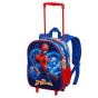 Homem-Aranha Powerful Mochila 3D com Rodas Pequena, Azul - Preview