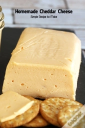 Homemade Cheddar Cheese