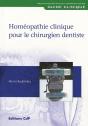Homeopathie Clinique Pour Le Chirurgien Dentiste - Preview