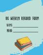 Homeschool Student Weekly Assignment Rec - Preview