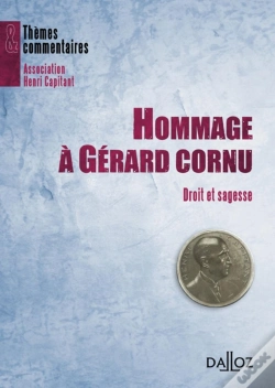 Capa do artigo Hommage À Gérard Cornu - Droit Et Sagesse