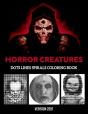 Horror Creatures Dots Lines Spirals Coloring Book - Preview