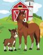 Horses And Ponies Coloring Book 1 - Preview