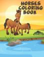 Horses Coloring Book - Preview
