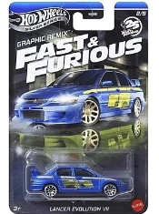 Capa do artigo Hot Wheels Fast & Furious Graphic Remix Lancer Evolution VII 1:64