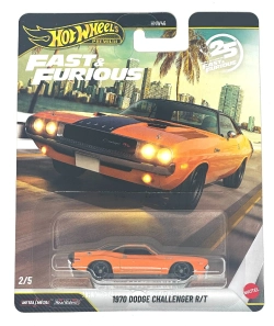 Capa do artigo Hot Wheels Premium Fast & Furious 1970 Dodge Challenger R/T 1:64