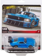 Capa do artigo Hot Wheels Premium Real Riders 69 Modified Ford Mustang 1:43