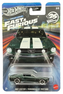 Capa do artigo Hot Wheels Silver Series Fast & Furious 1967 Custom Mustang 1:64