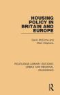 Housing Policy In Britain And Europe - Preview