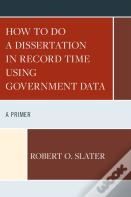 How To Do A Dissertation In Record Time Using Government Data