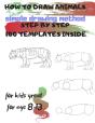 How To Draw Animals Simple Drawing Method Step By Step 100 Templates Inside - Preview