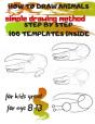 How To Draw Animals Simple Drawing Method Step By Step 100 Templates Inside - Preview