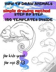 How To Draw Animals Simple Drawing Method Step By Step 100 Templates Inside