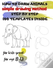 Capa do artigo How To Draw Animals Simple Drawing Method Step By Step 100 Templates Inside