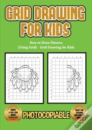 How To Draw Flowers (Using Grid) - Grid Drawing For Kids