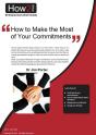 How To Make Most Of Your Commitments - Preview