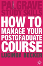 How To Manage Your Postgraduate Course - Preview