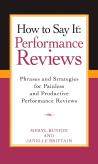 How To Say It Performance Reviews
