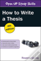 How To Write A Thesis