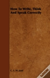 Capa do artigo How To Write, Think And Speak Correctly