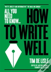 Capa do artigo How To Write Well