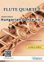 Hungarian Dance No.3 - Flute Quartet (Score & Parts) - Preview