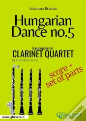 Capa do artigo Hungarian Dance No.5 - Clarinet Quartet Score & Parts
