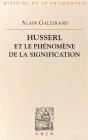 Husserl Et Le Phénomène De La Signification - Preview
