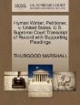 Hyman Winter, Petitioner, V. United States. U.S. Supreme Court Transcript Of Record With Supporting Pleadings - Preview