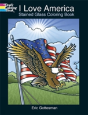 I Love America Stained Glass Colori - Preview