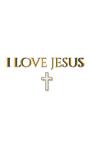 I Love Jesus Minamilist Creative Blank Journal - Preview