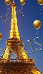 I Love Paris Eiffel Tower Gold Ballon Creative Blank Journal - Preview
