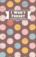 I Won'T Forget Passwords To Remember